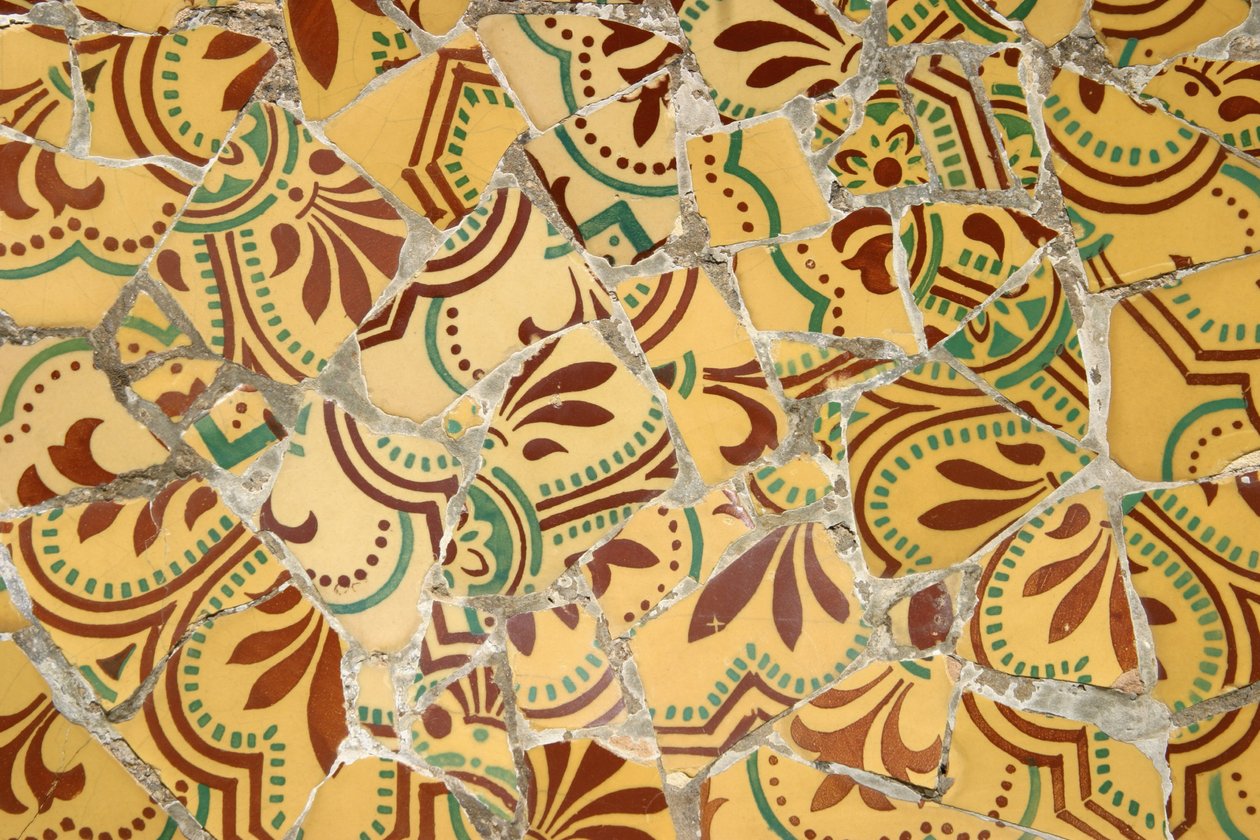 Ceramic Tile, 1900-14 by Antonio Gaudi