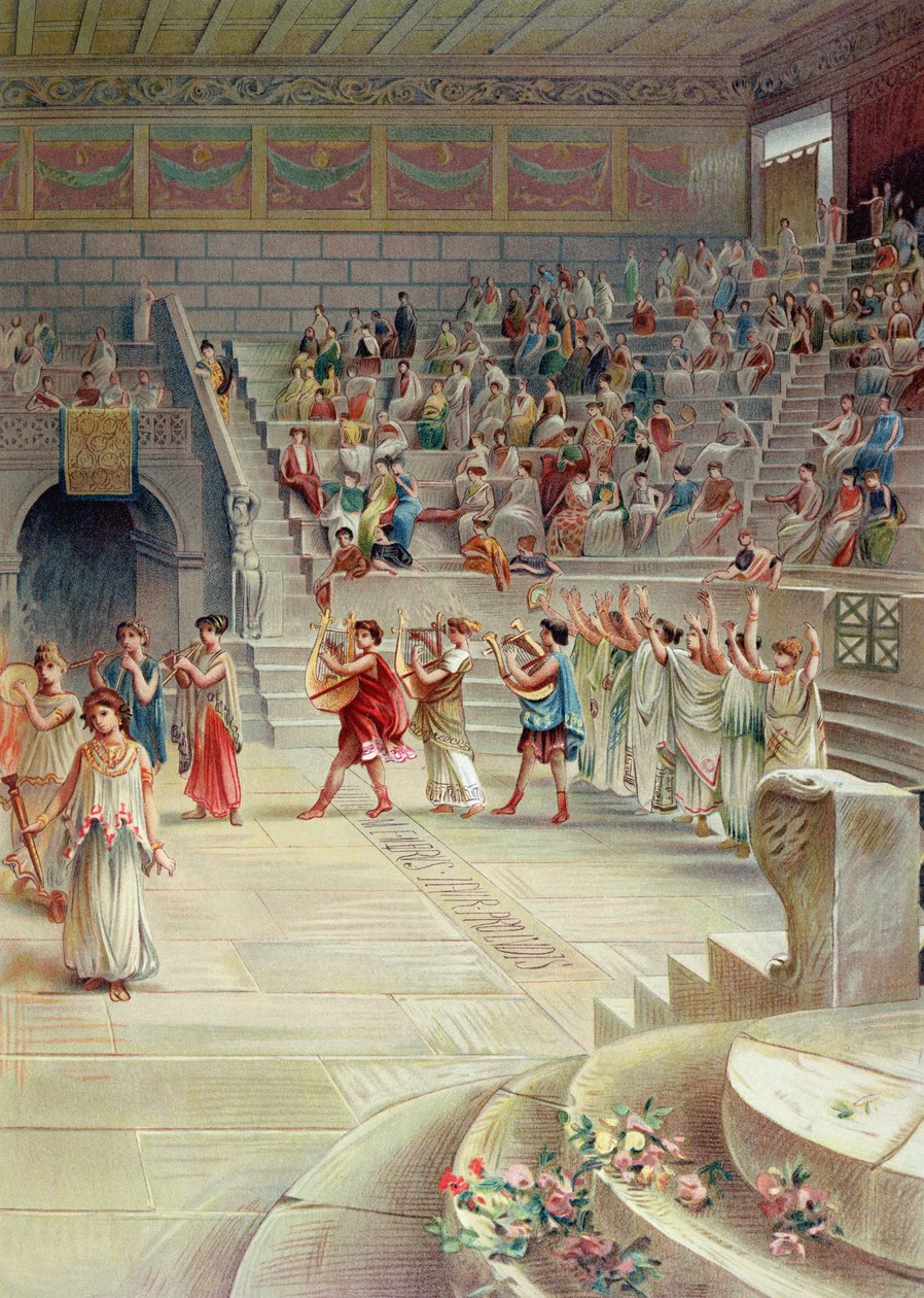A Music Festival in Pompeii by Antonio Niccolini