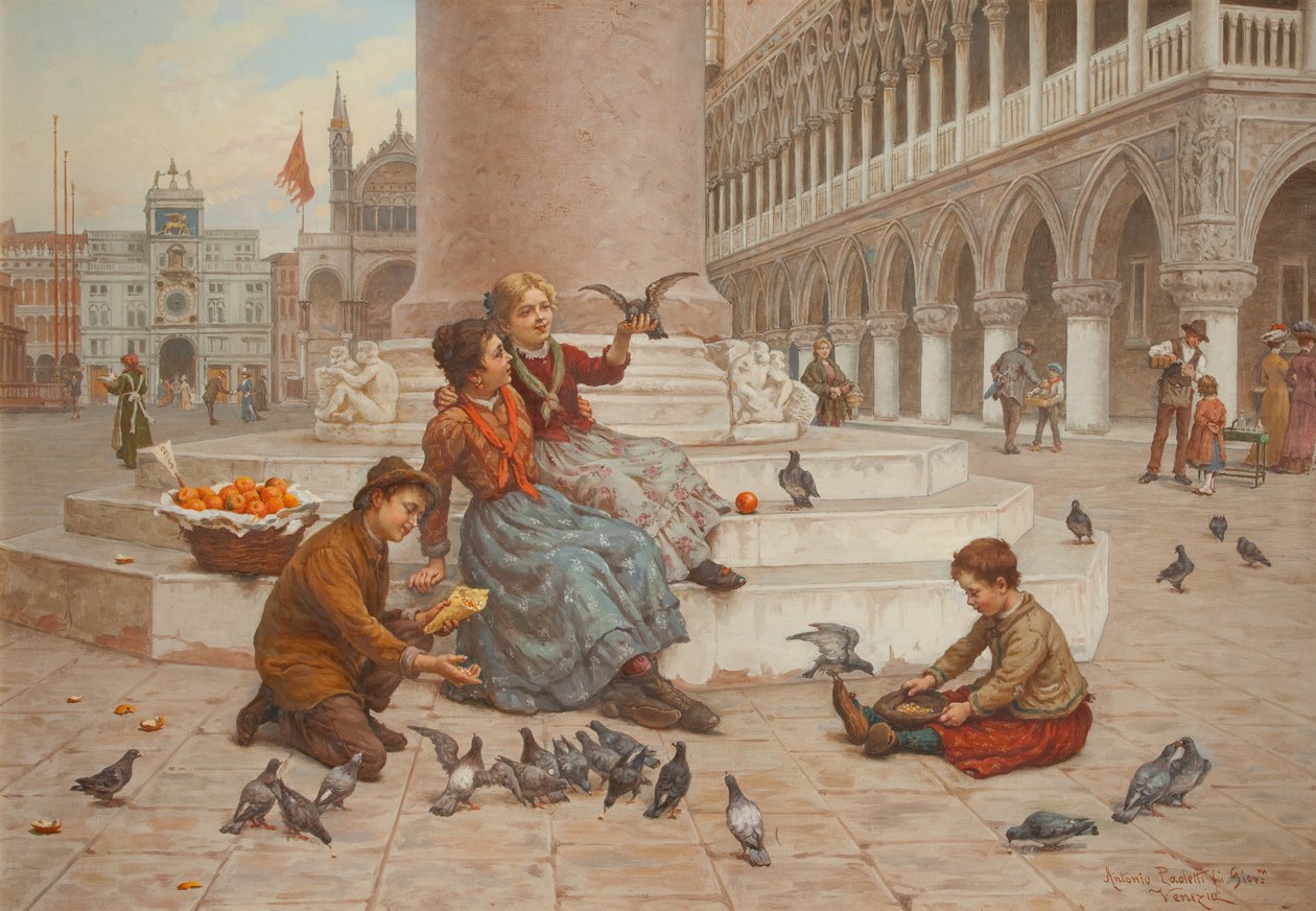 Pigeons of Venice by Antonio Ermolao Paoletti