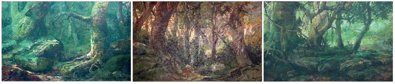 Homeland Triptych: Morning, Noon, Evening by Antonio Parreiras