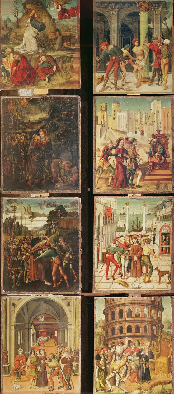 Left Panel of the Retable of the Passion by Antonio Ronzen