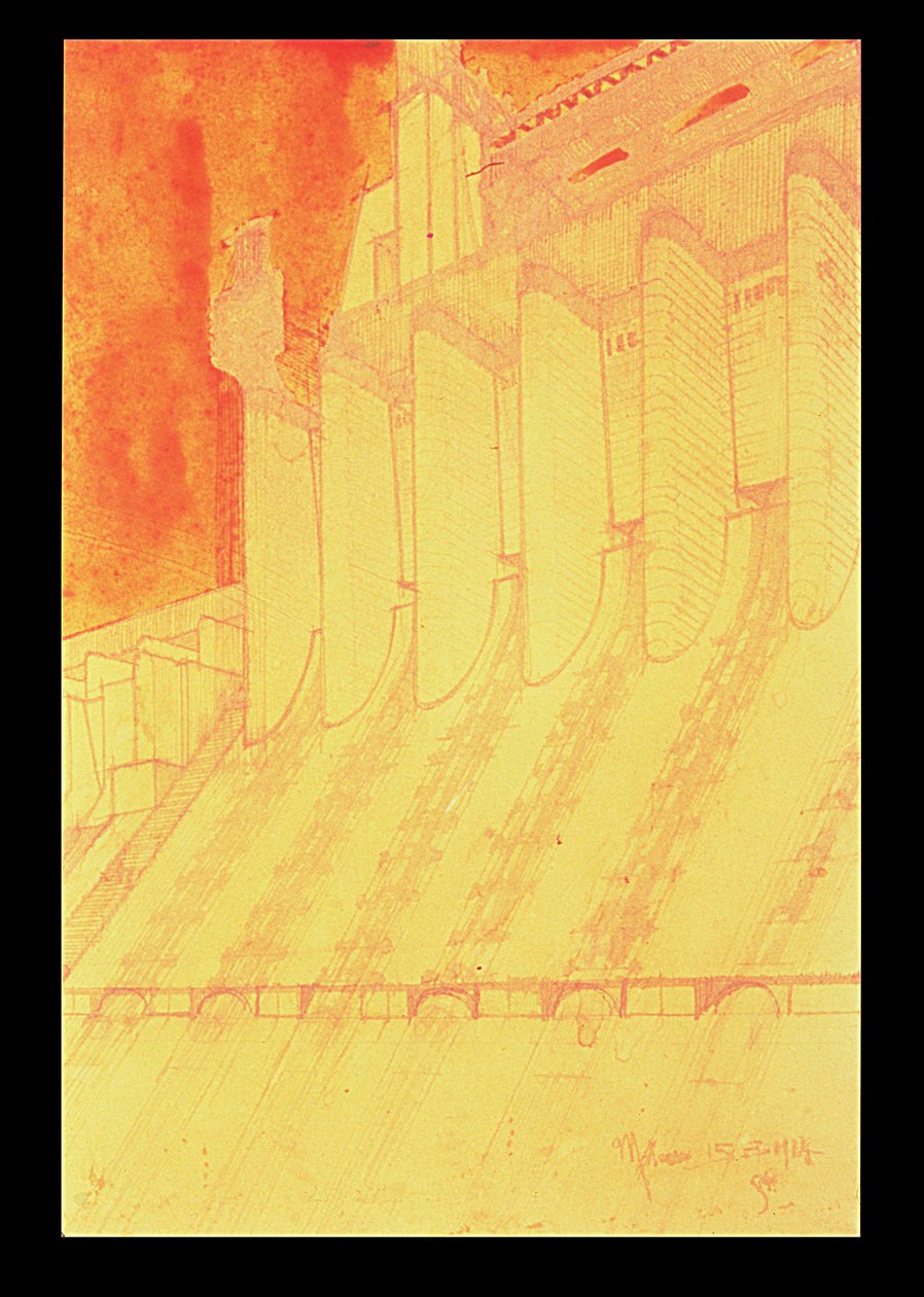 Electric Power Plant, 1914 by Antonio SantElia