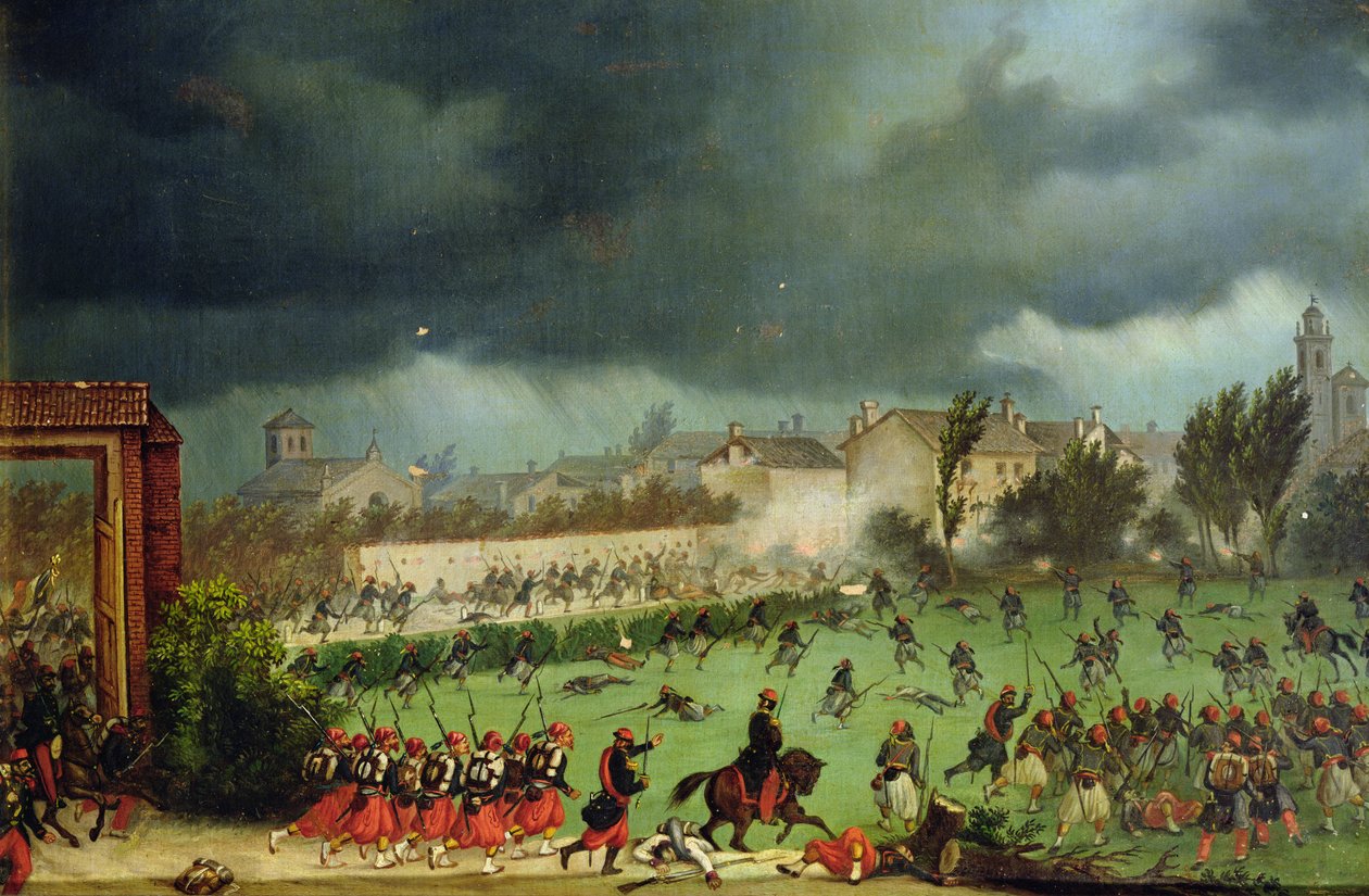 Scene from the Battle of Solferino by Antonio Spandri