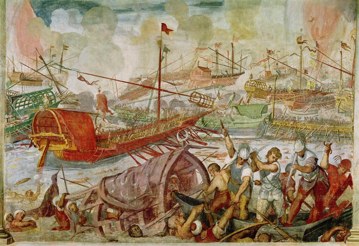 The Battle of Lepanto, October 1571 by Antonio Vassilacchi
