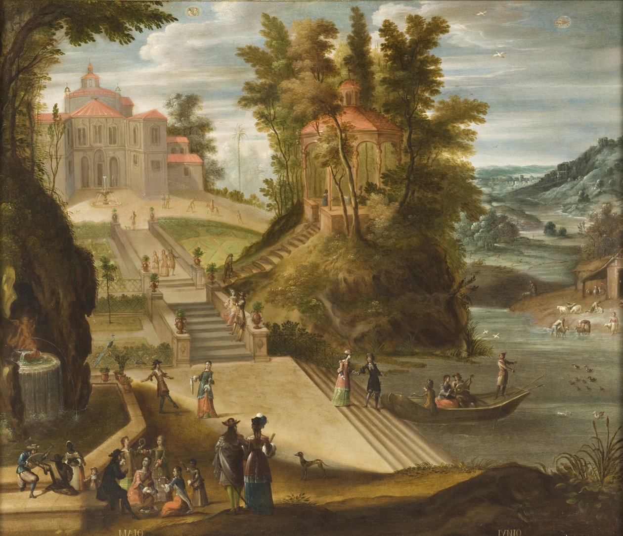 May and June from The Twelve Months of the Year, 1650-99 by Antonio de Espinosa