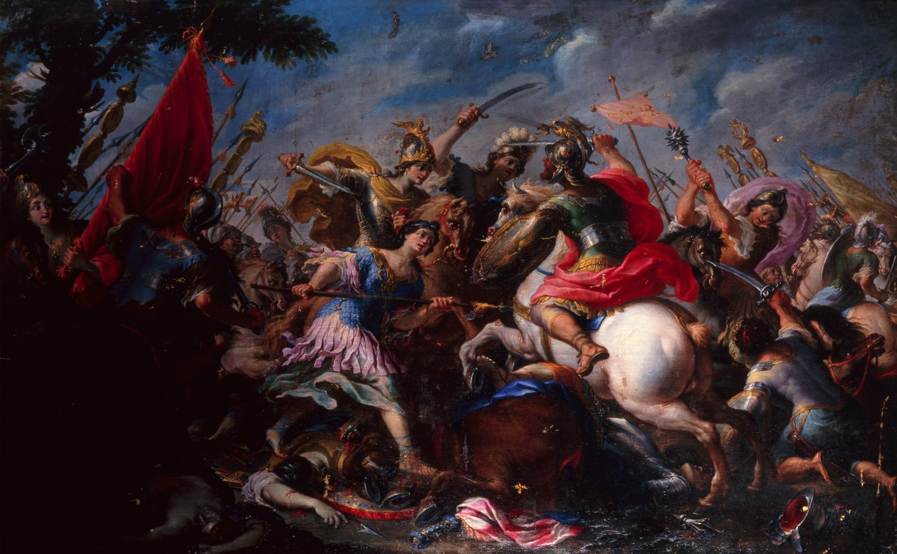 The Battle of the Amazons by Antonio (circle of) Tempesta