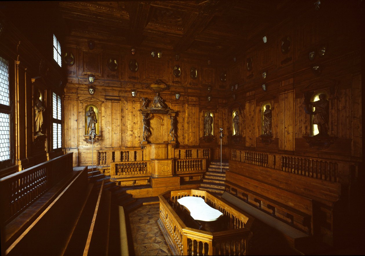 View of the Anatomical Theater by Antonio (d.1663) Paolucci