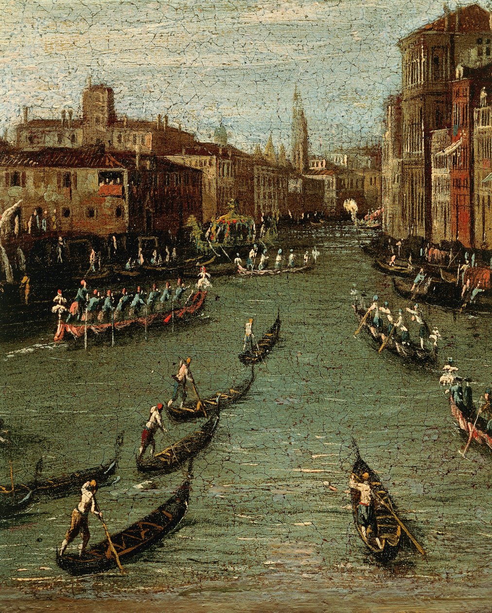 The Historical Regatta: Gondolas on Grand Canal by Antonio (studio of) Canaletto