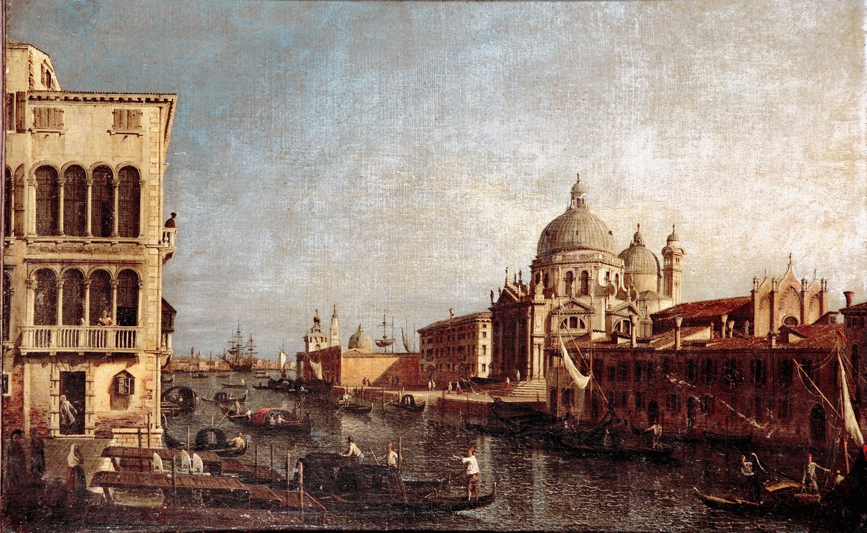 View of the Church of Salute in Venice by Giovanni Antonio Canal (1740-1750). Museo Correr, Venice by Antonio (studio of) Canaletto