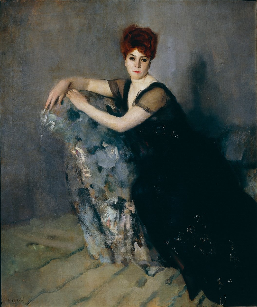 Lady in Black by Antonio Ambrogio Alciati