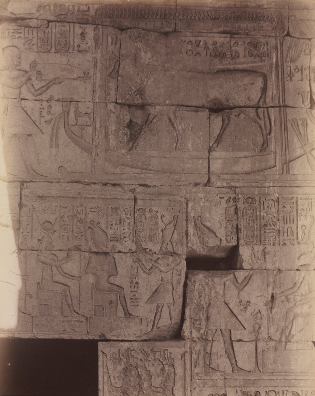 Deir el-Medineh, Sacred Barge by Antonio Beato