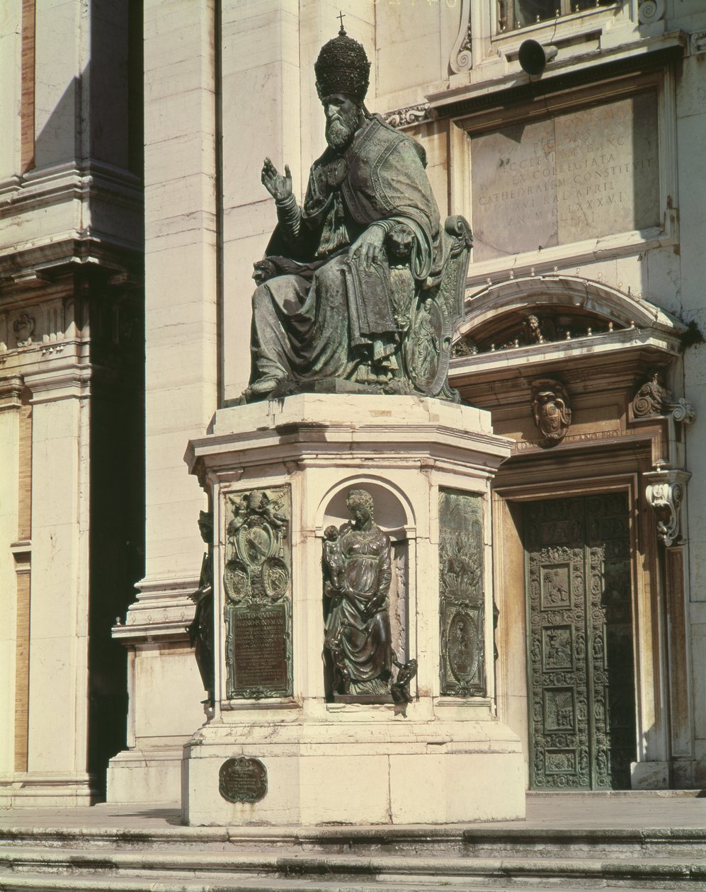 Monument to Pope Sixtus V Outside the Basilica at Loreto by Antonio Calcagni