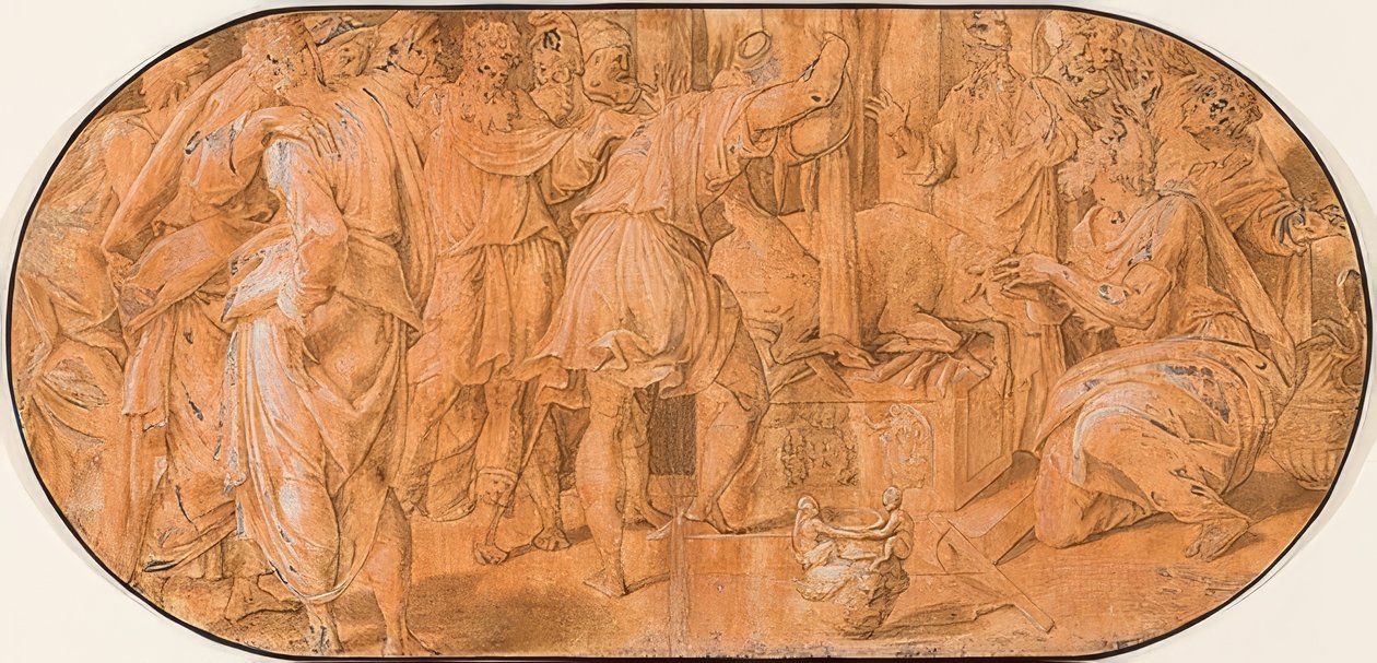 Elijah Sacrifices in the Presence of Ahab by Antonio Campi