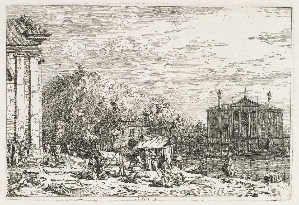Views: A City Beyond a River by Antonio Canaletto