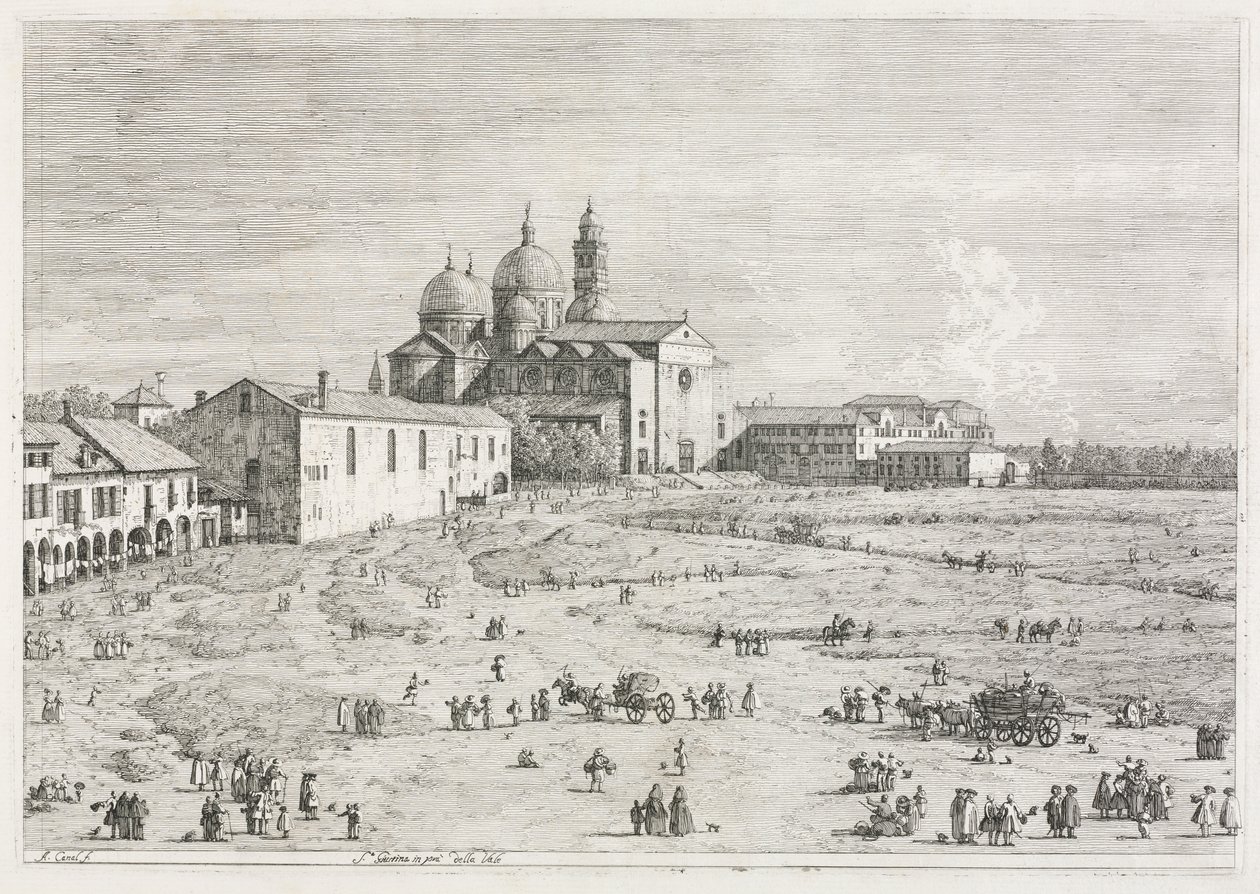 Church of Saint Justina in Prà della Valle, Padua by Antonio Canaletto