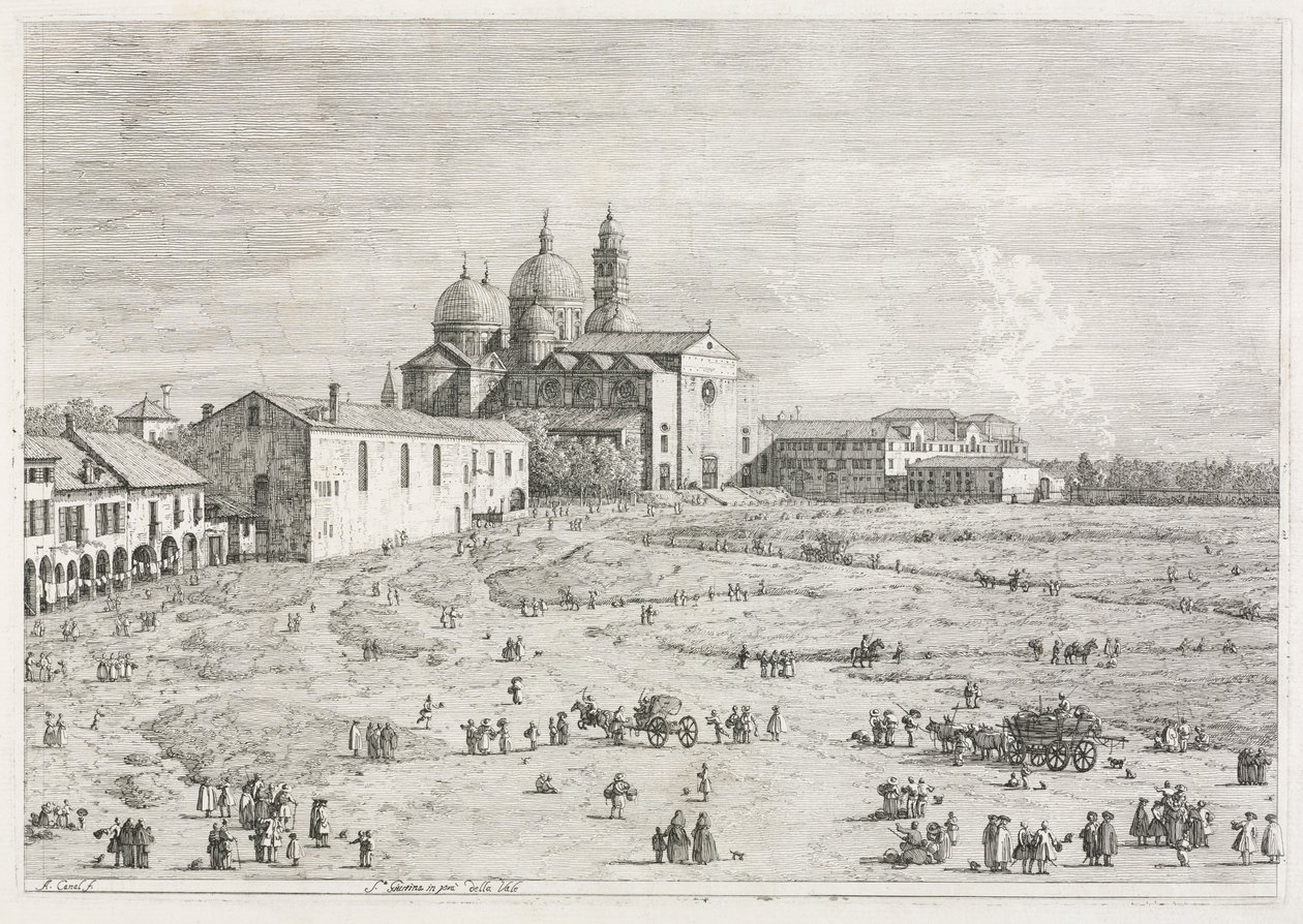 Views: Church of Saint Justina in Prà della Valle, Padua, 1735-1746 by Giovanni Antonio Canal