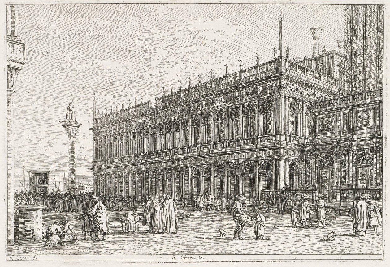 Views: The Library, Venice by Giovanni Antonio Canal