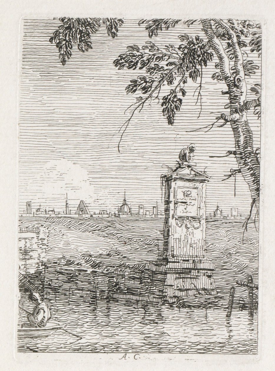 Views: The Little Monument Under a Tree by Giovanni Antonio Canal