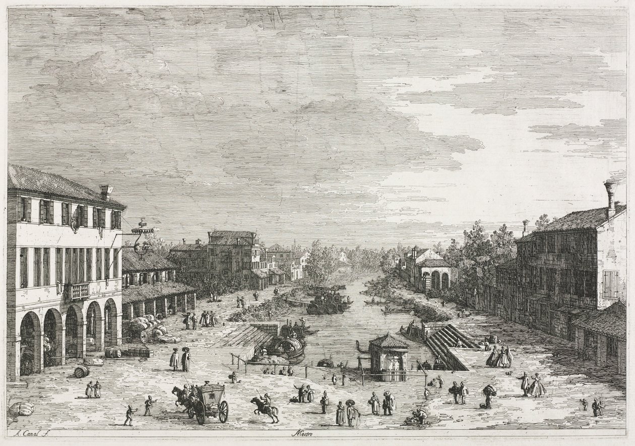 Views: Views of Mestre, a Town in the Province of Venice by Giovanni Antonio Canal