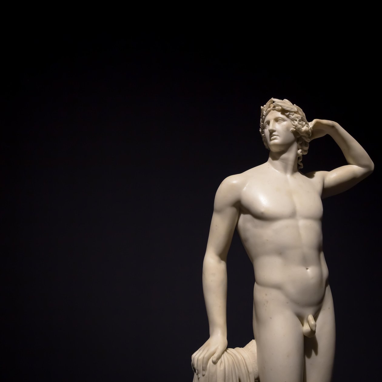 The Ancient Sculpture Apollo Crowning Himself - 1782 - Antonio Canova by Antonio Canova