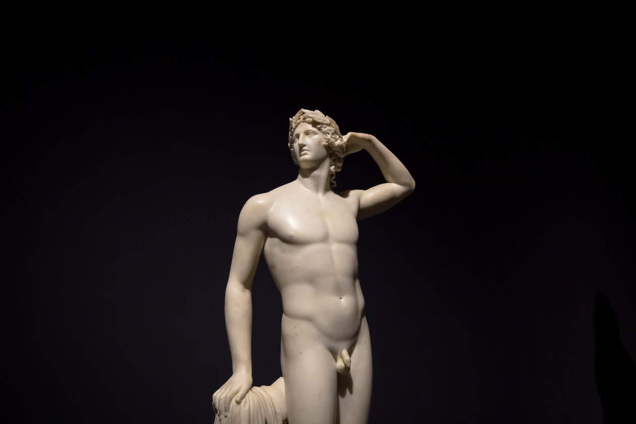 The Ancient Sculpture Apollo Crowning Himself - 1782 - Antonio Canova by Antonio Canova