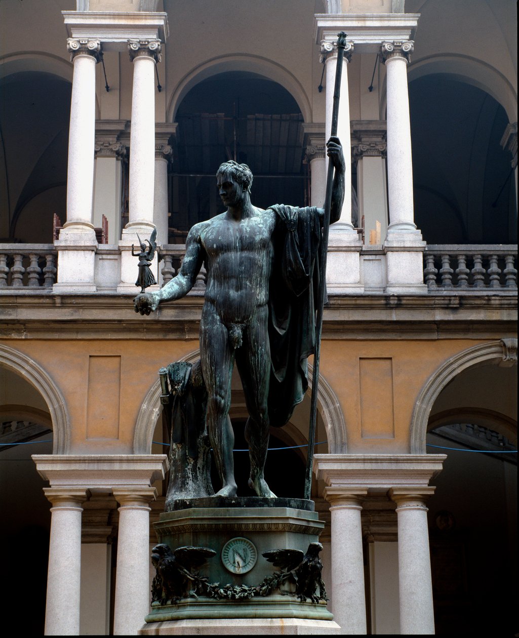 Napoleon Bonaparte (1769-1821) Bronze Sculpture by Antonio Canova (1809) Court of the Palace Brera, Milan by Antonio Canova