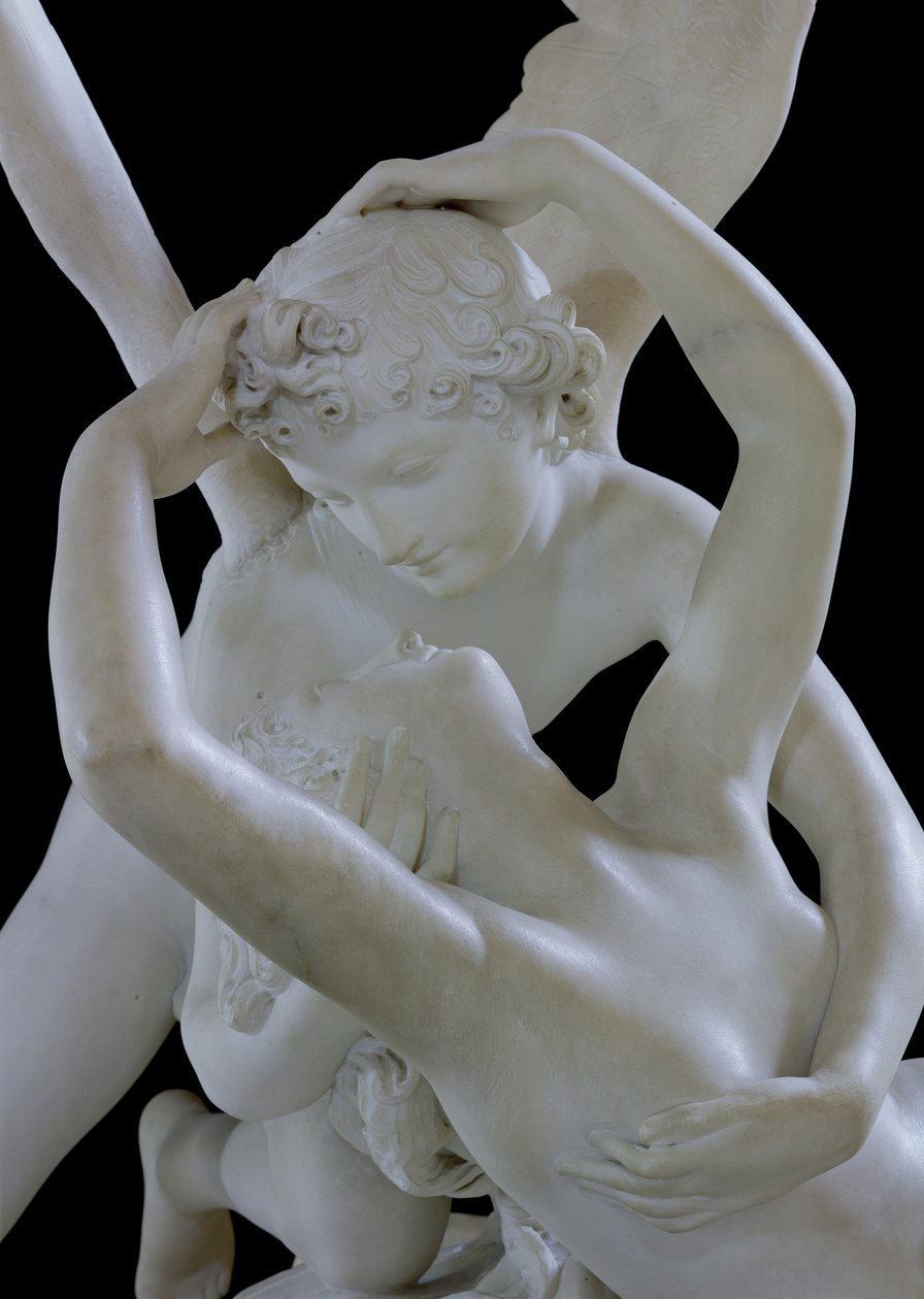 Psyche Revived by the Kiss of Cupid (detail) by Antonio Canova