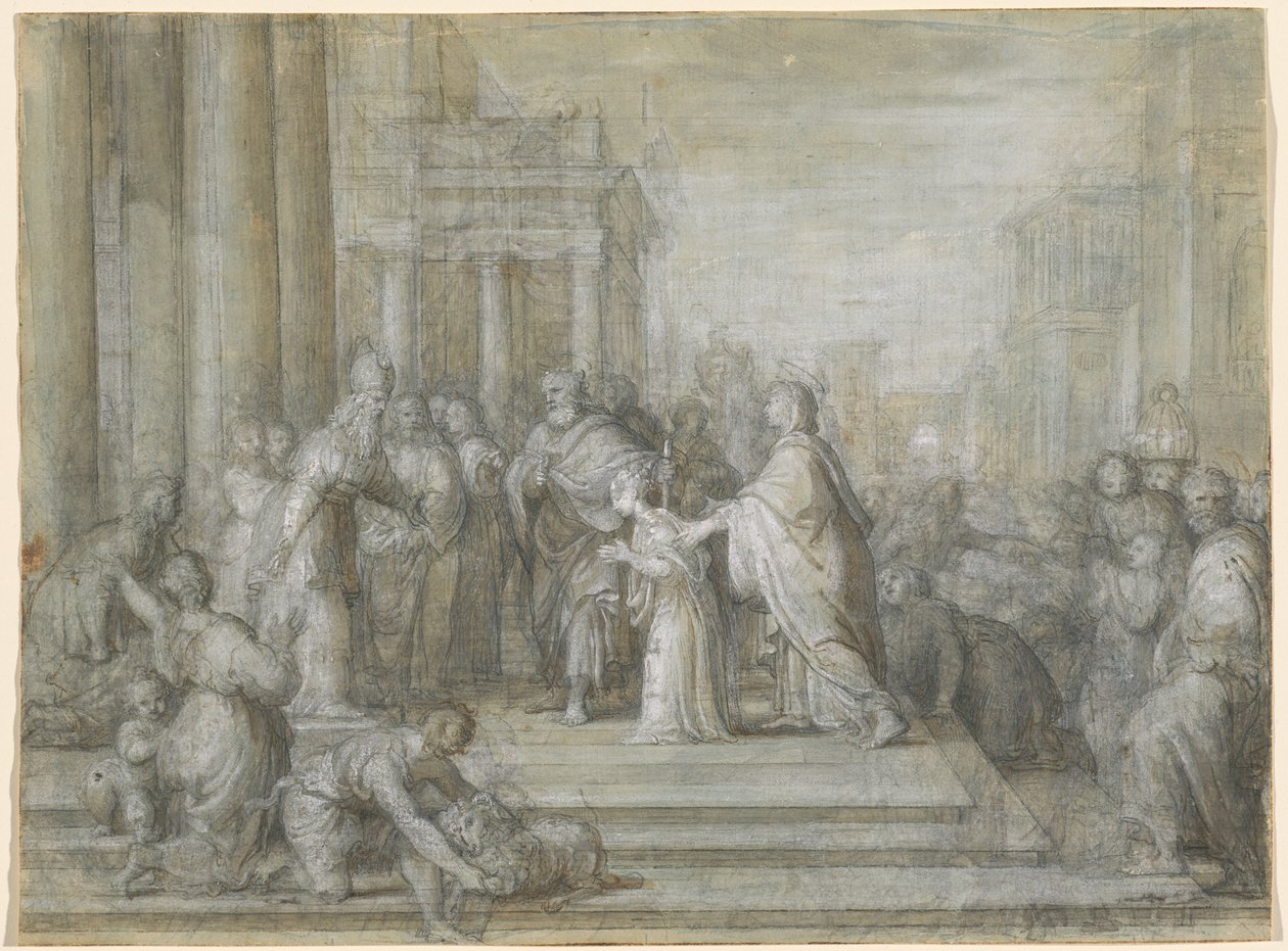 The Presentation of the Virgin in the Temple by Antonio Cavallucci
