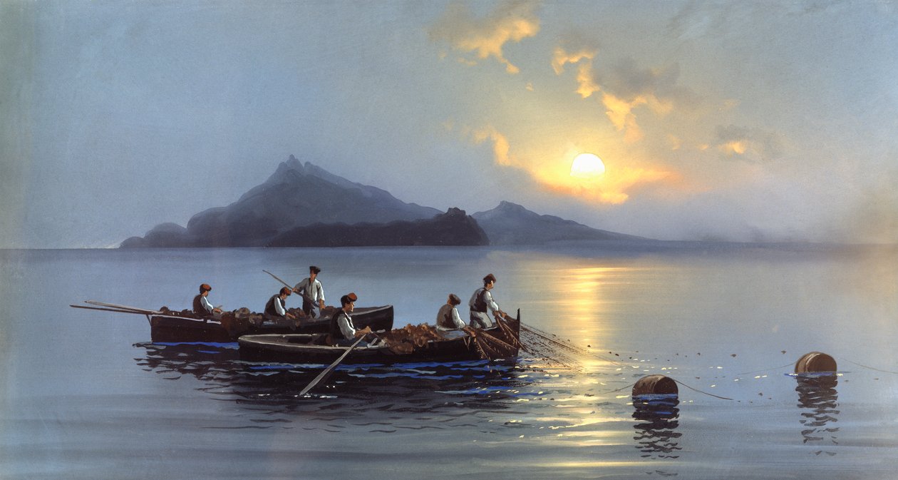Fishermen off the Coast of Capri by Antonio Coppola