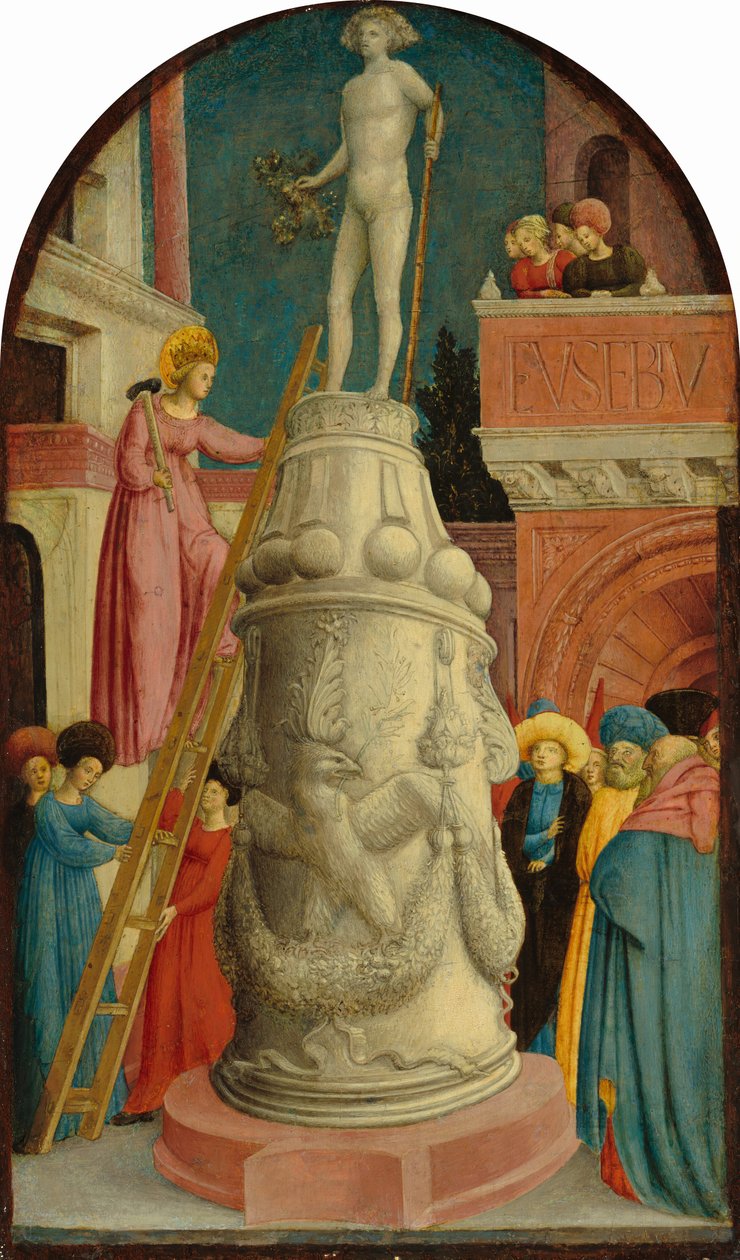 Saint Apollonia Destroys a Pagan Idol, c.1442-1445 by Antonio & D