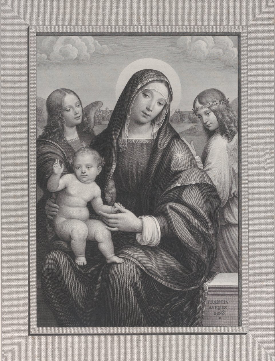 Madonna and Child with Angels by Antonio Dalco