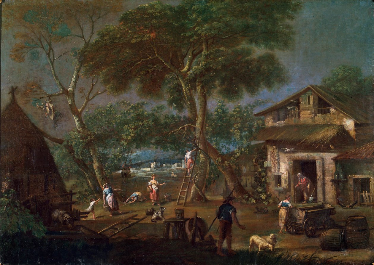 Italian Landscape by Antonio Diziani
