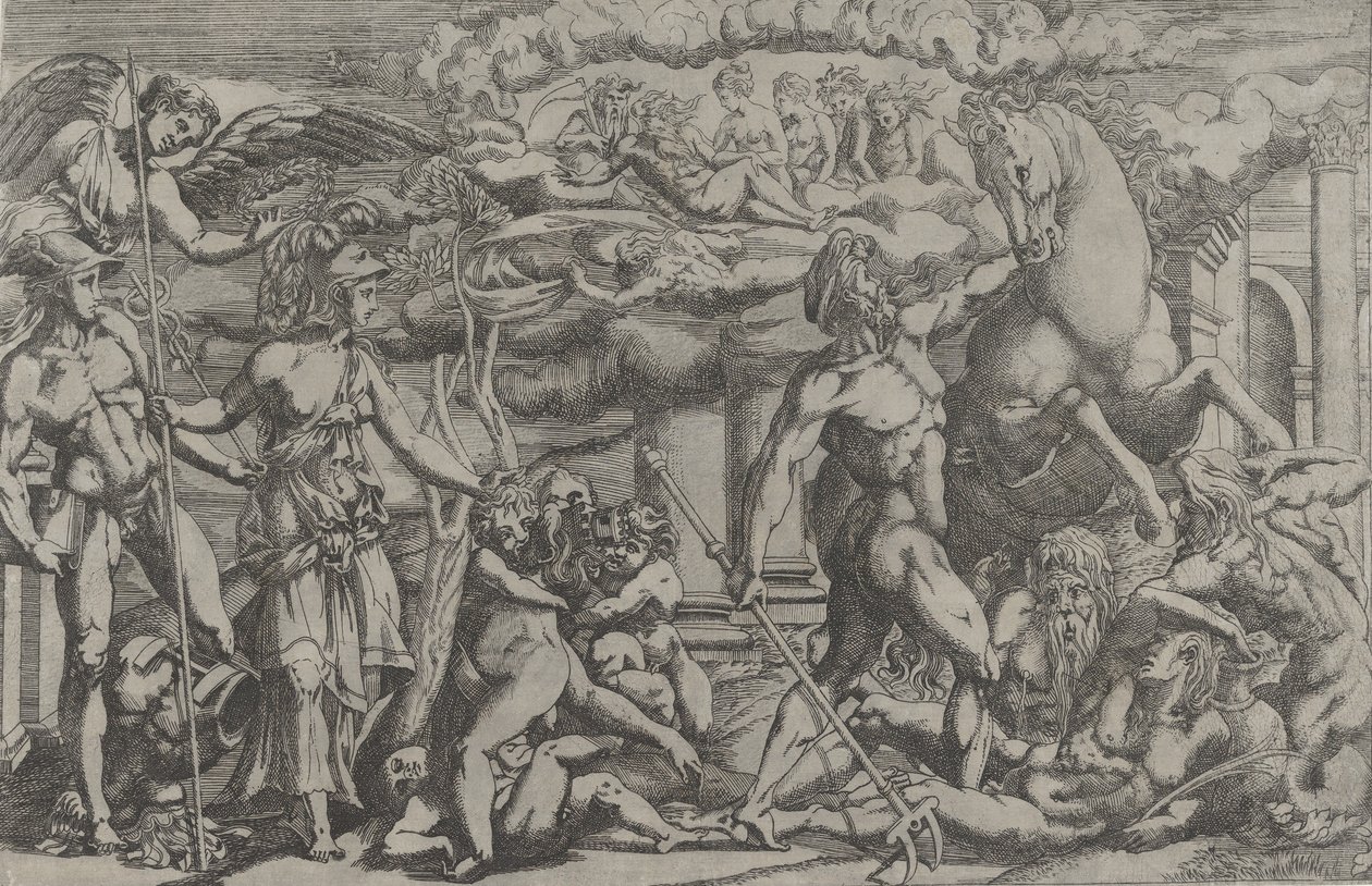 Contest Between Neptune and Athena by Antonio Fantuzzi