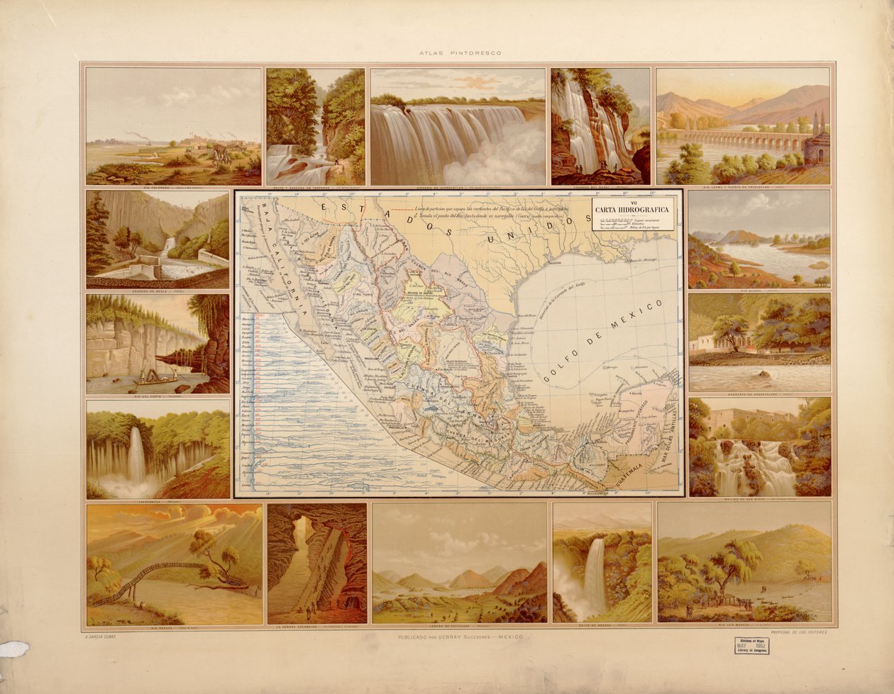 Picturesque and Historical Atlas of the United Mexican States by Antonio García Cubas