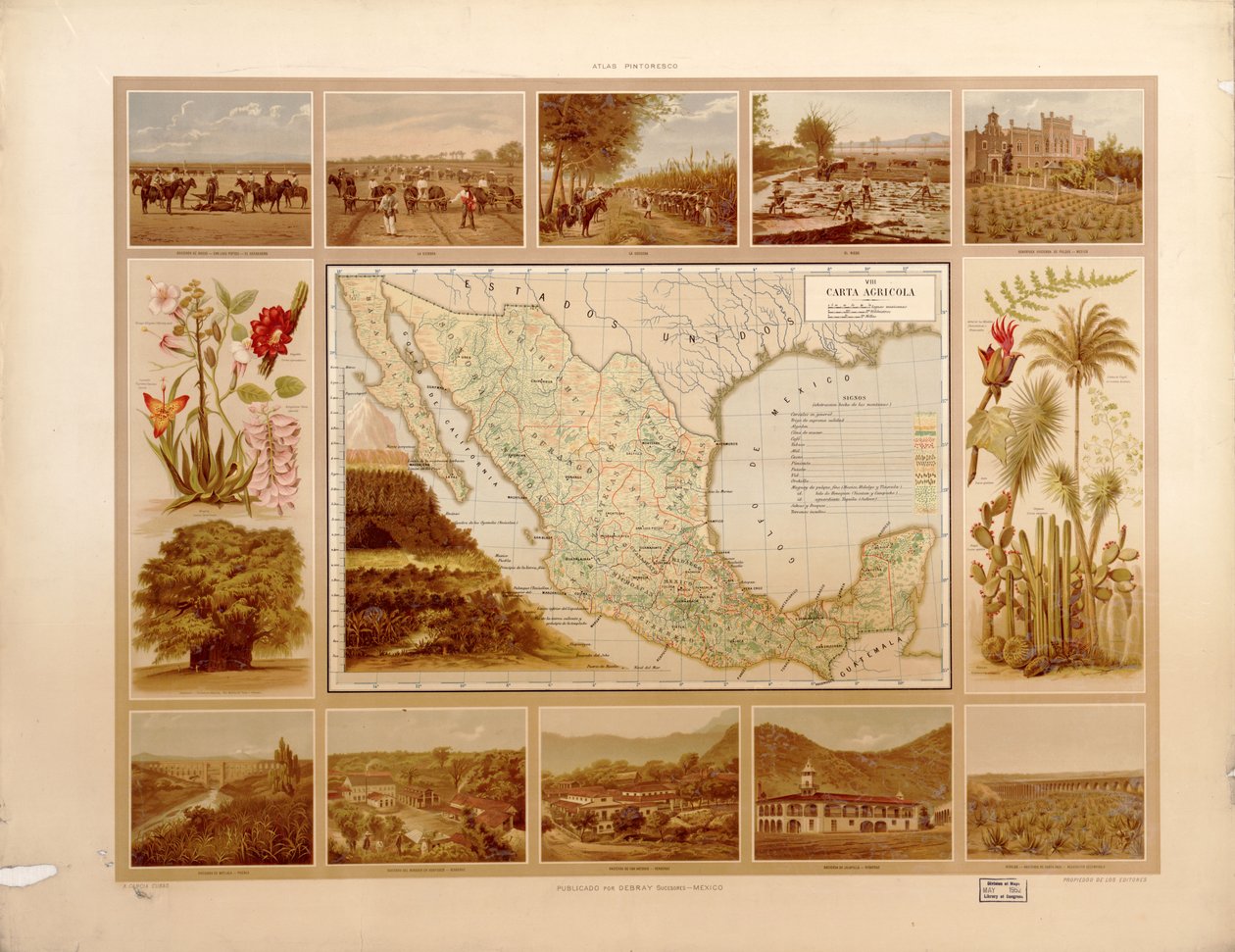 Picturesque and Historical Atlas of the United Mexican States by Antonio García Cubas