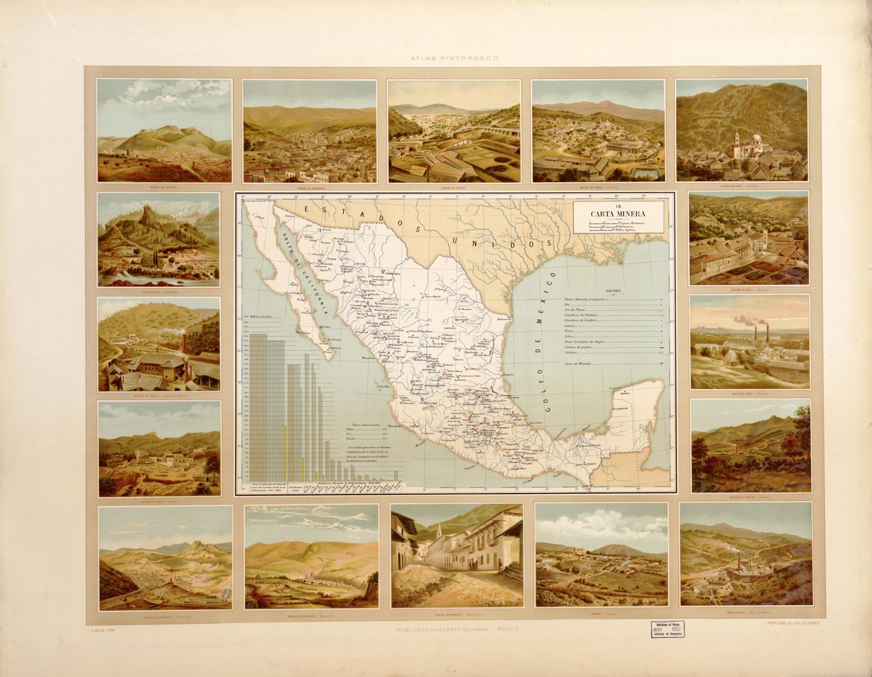 Picturesque and Historical Atlas of the United Mexican States by Antonio García Cubas