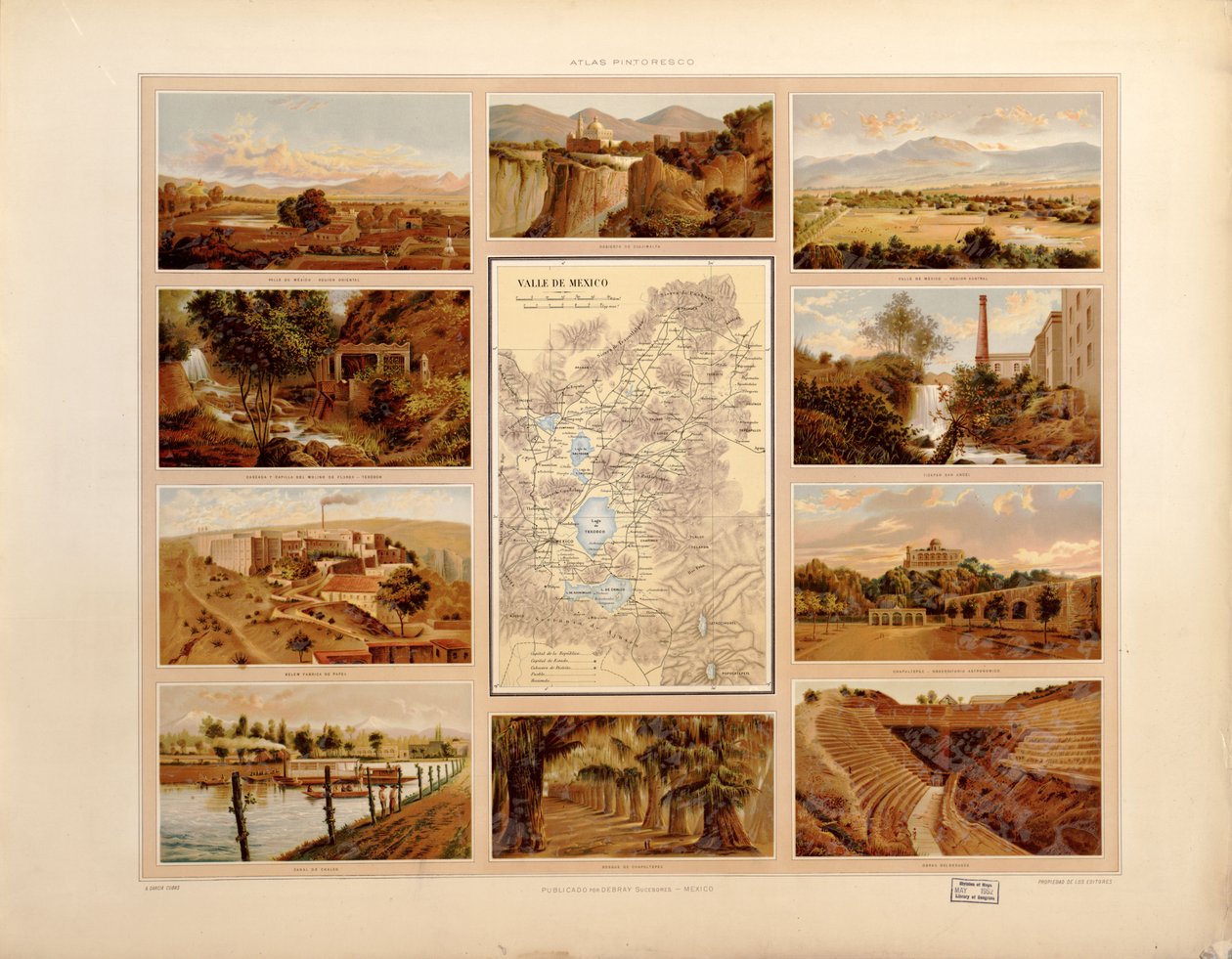 Picturesque and Historical Atlas of the United Mexican States by Antonio García Cubas