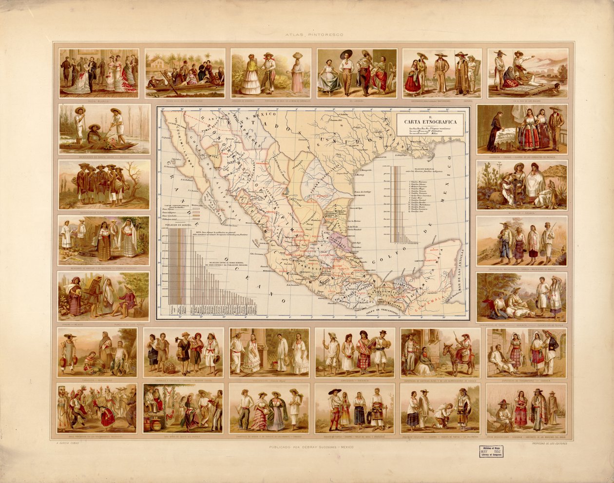Picturesque and Historical Atlas of the United Mexican States by Antonio García Cubas