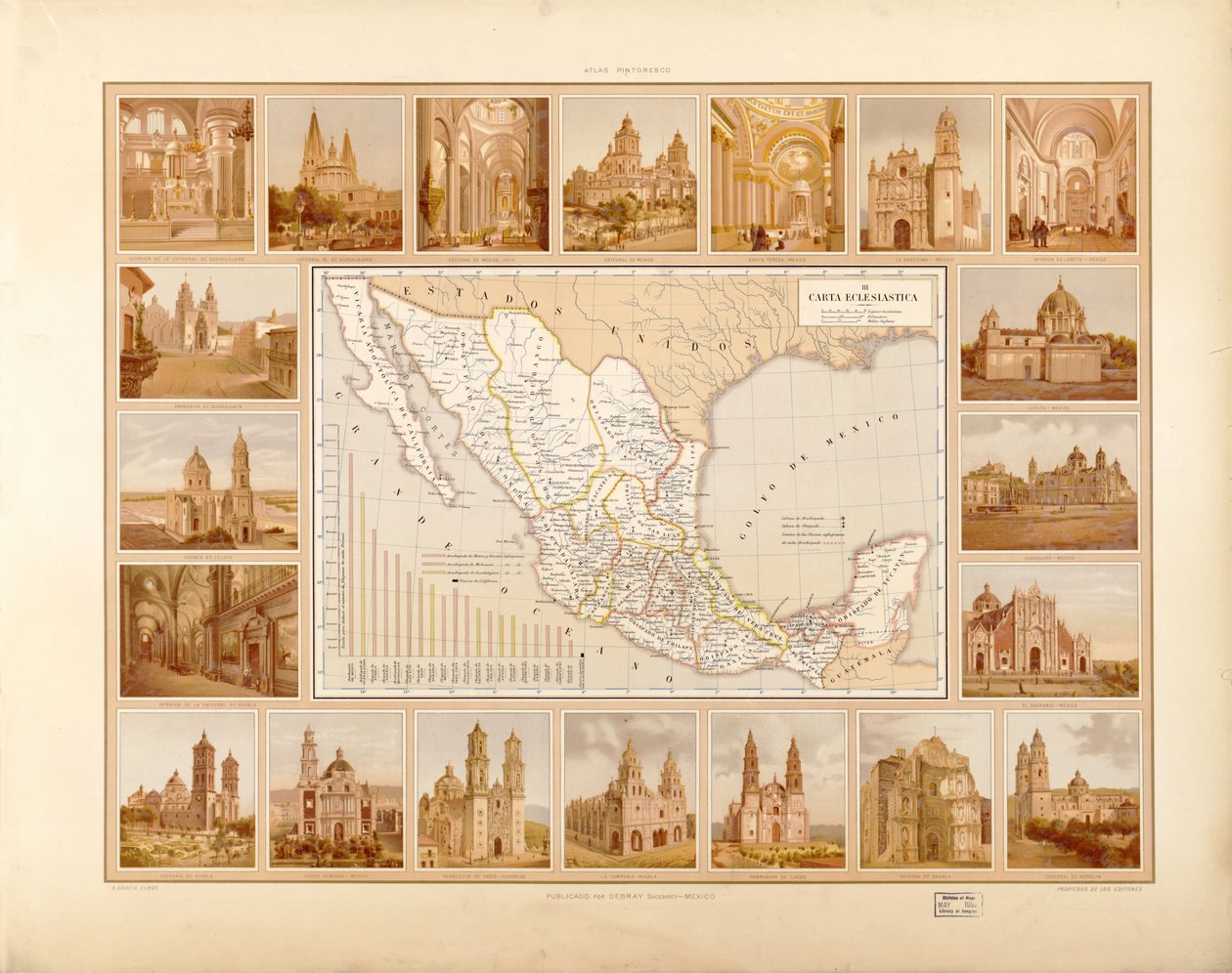 Picturesque and Historical Atlas of the United Mexican States by Antonio García Cubas