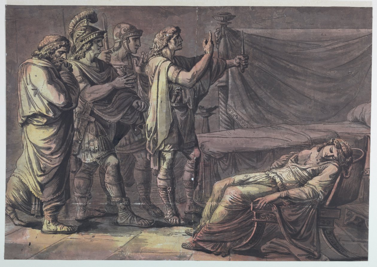 Nero Finding the Body of His Mother, Agrippina by Antonio Giuseppe Basoli