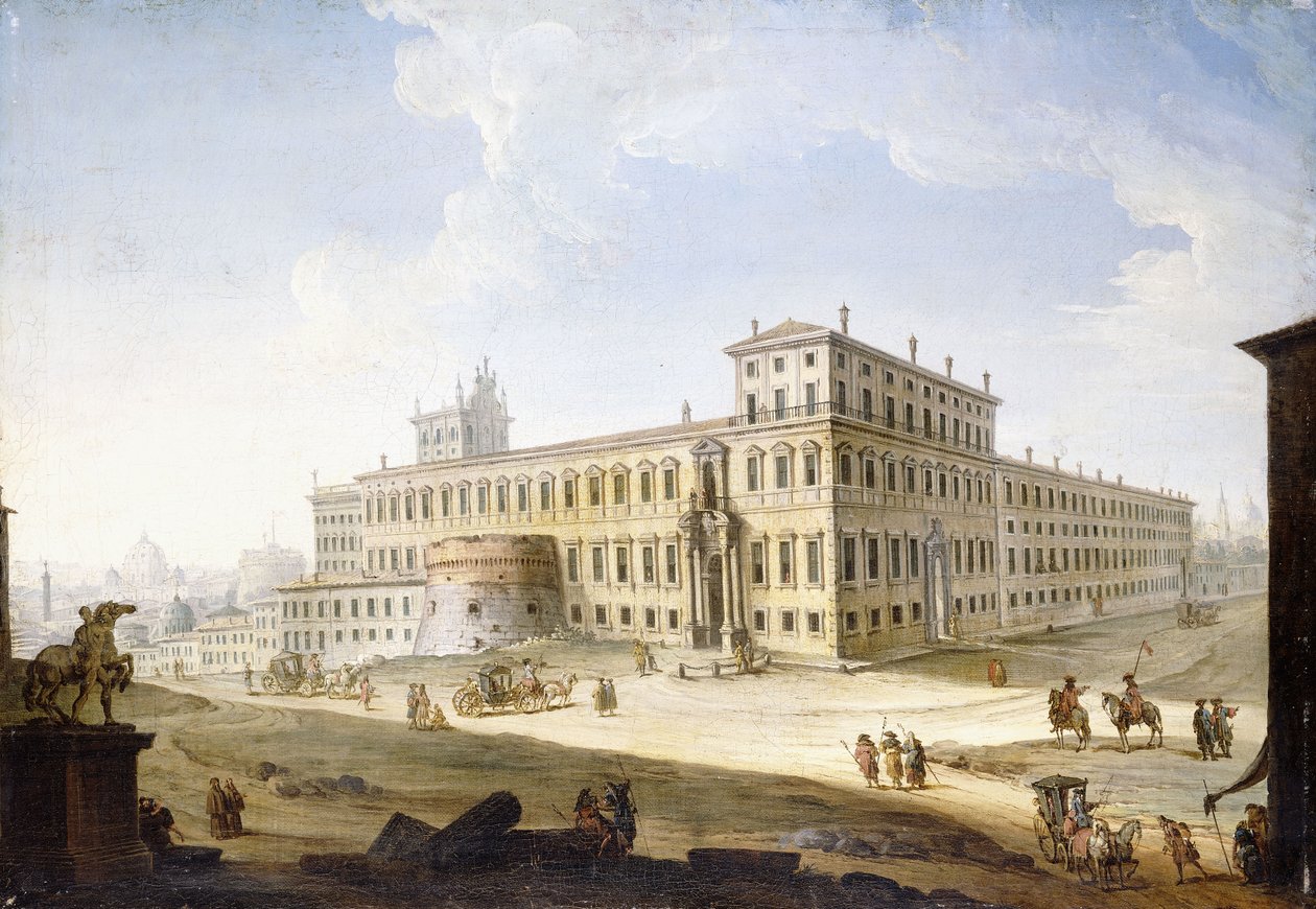 The Piazza del Quirinale, with the Castel Sant