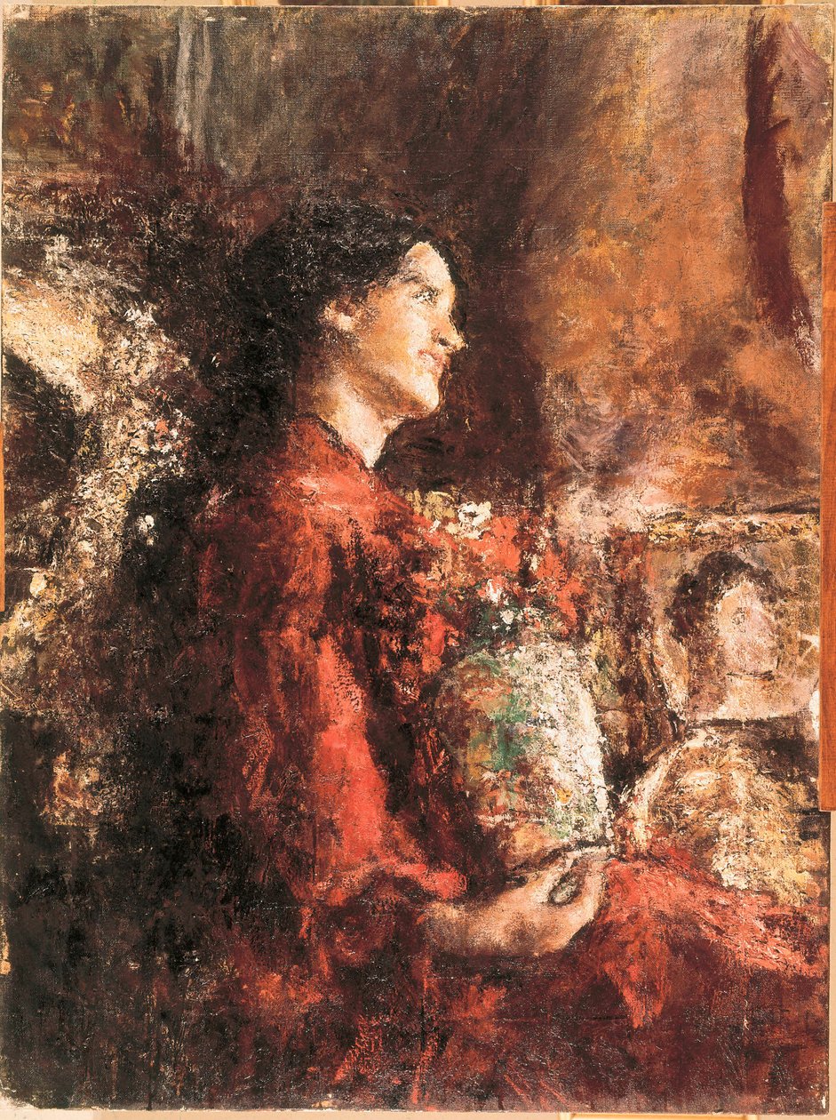 Lidia, late 19th-early 20th century by Antonio Mancini