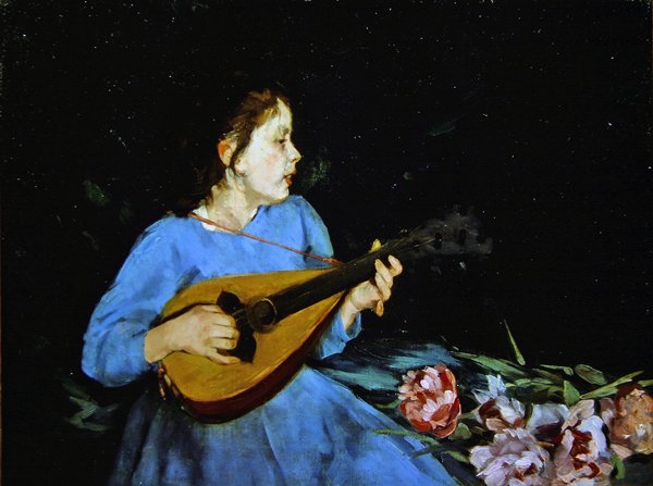 The Mandolin player by Antonio Mancini
