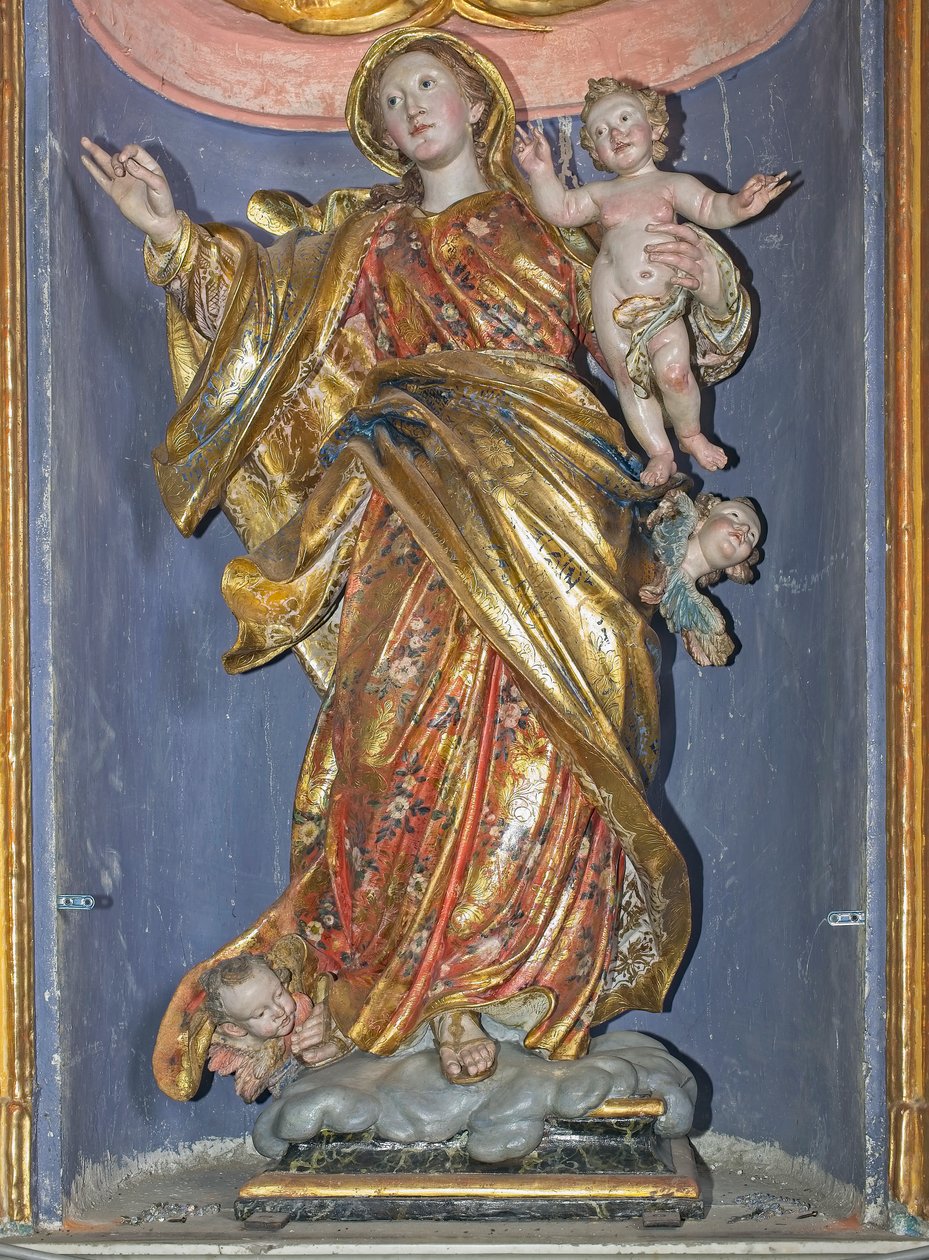 Madonna of the Rosary by Antonio Maria Maragliano
