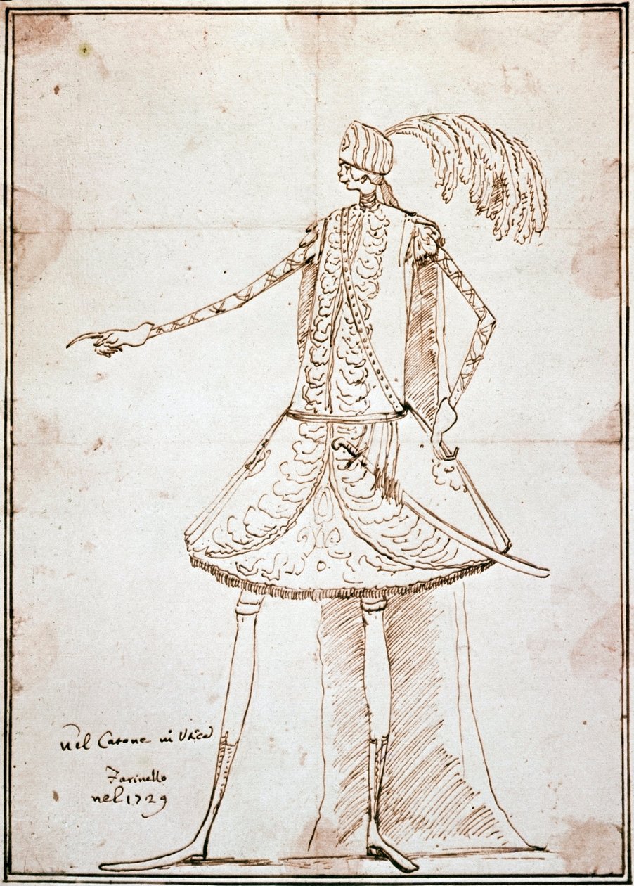The Castrato Farinelli in the melodrama Caton d