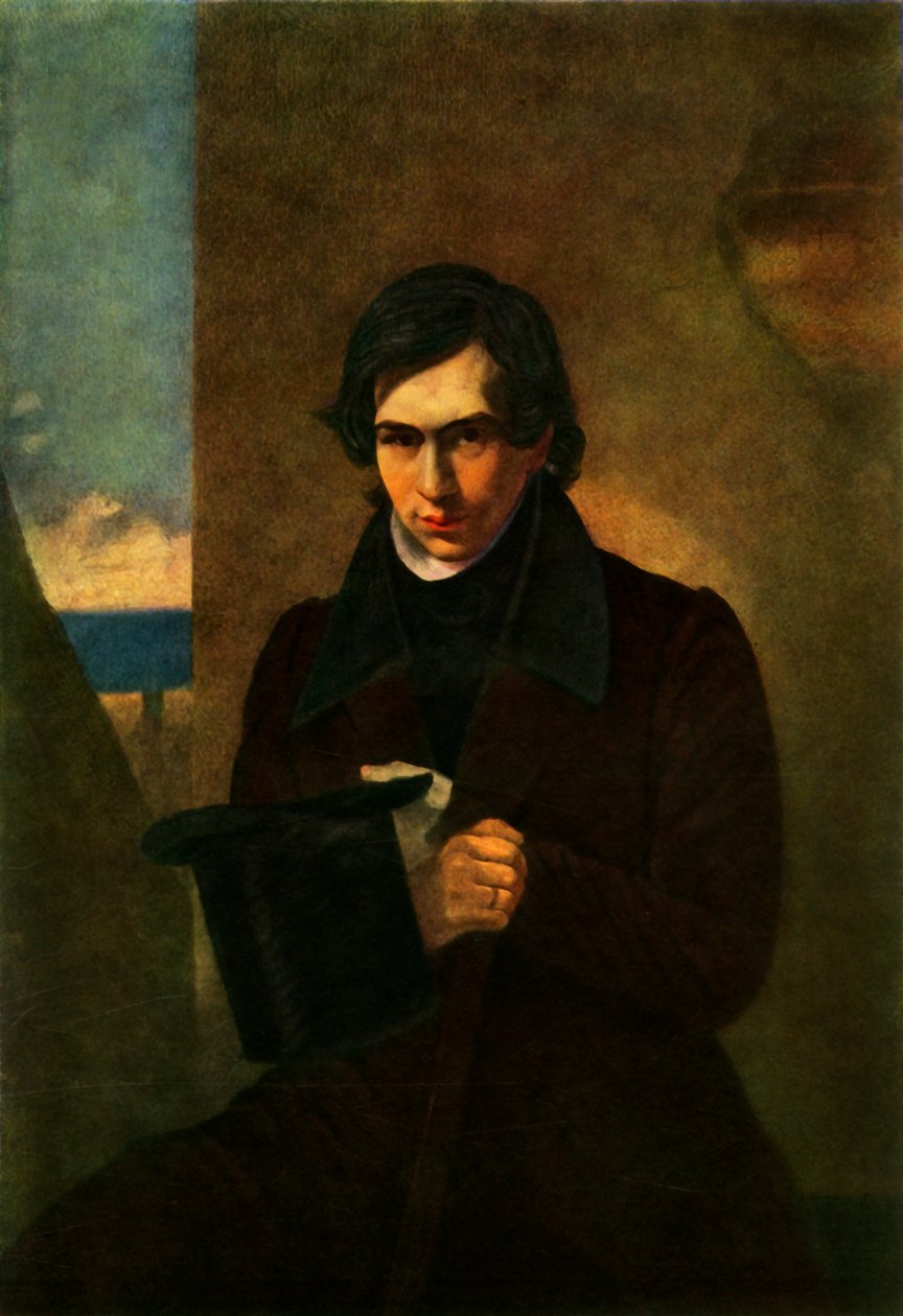 Portrait of the Poet Nestor Vasilyevich Kukolnik, 1836, 1965 by Antonio Molinari