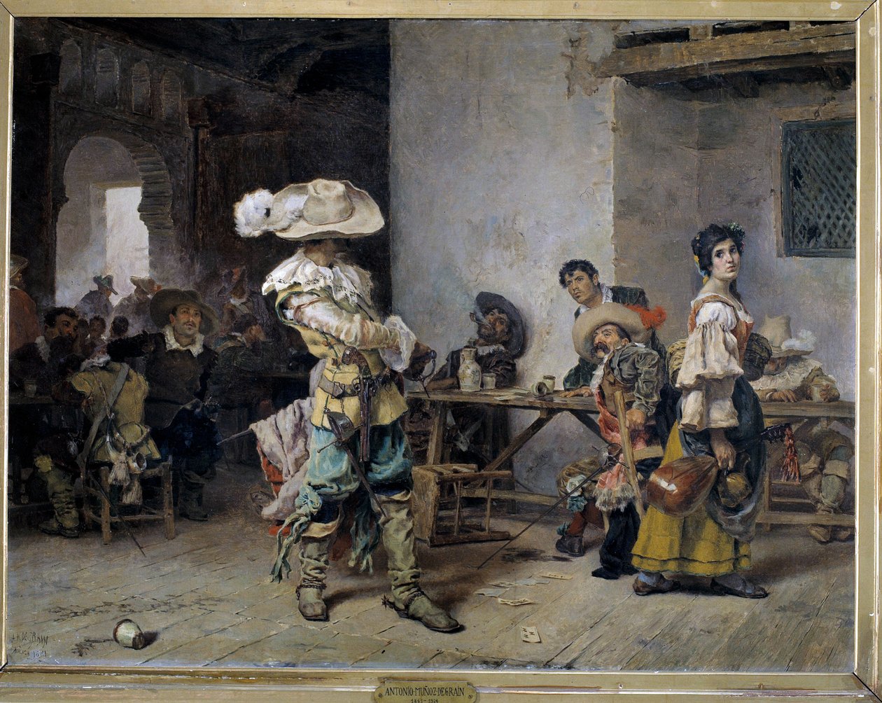 Braggarts at an Inn by Antonio Munoz Degrain