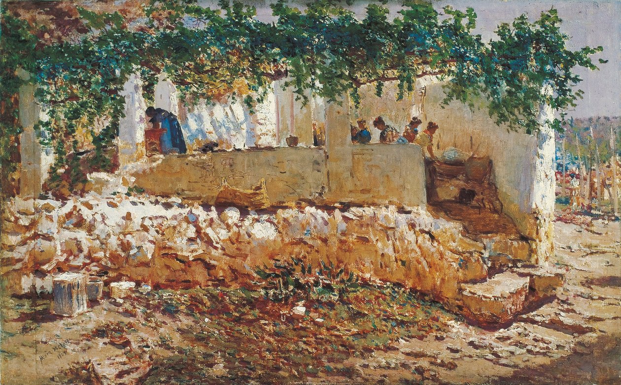 Washerwomen by Antonio Munoz Degrain