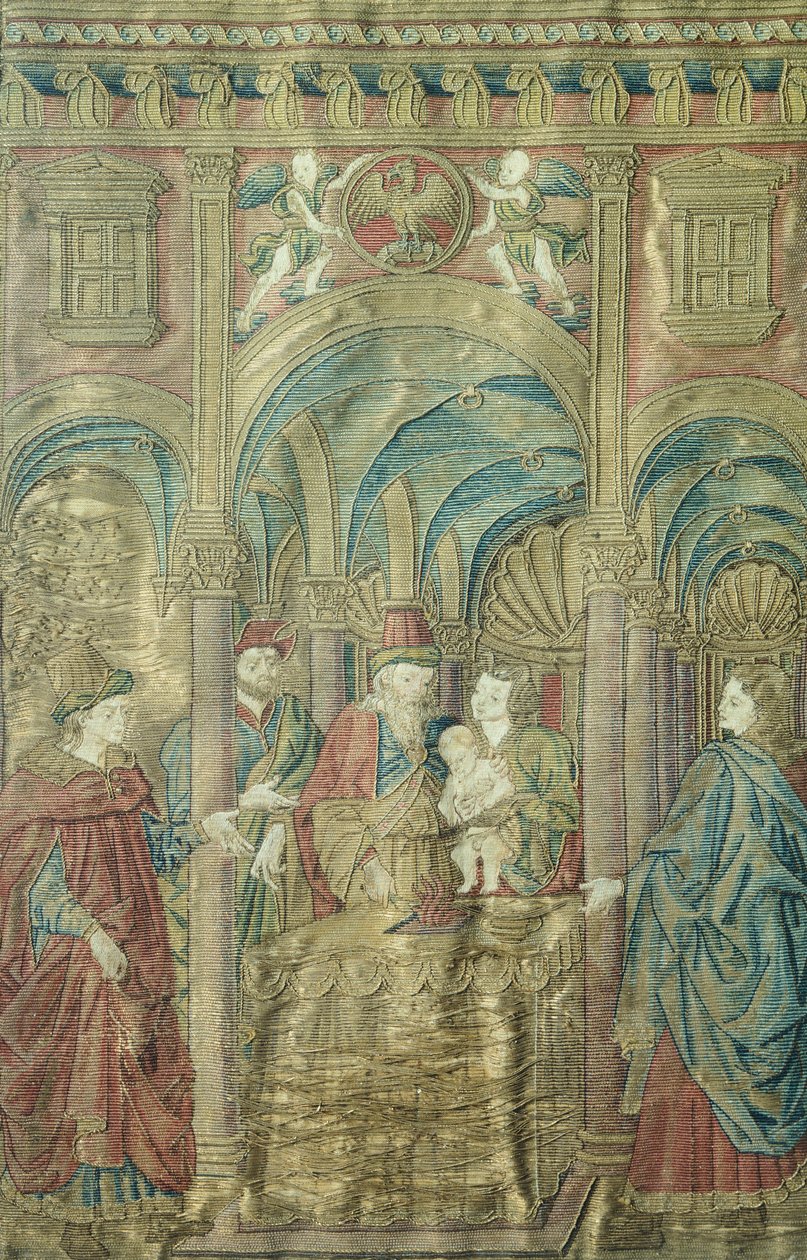 Circumcision of St John Baptist, embroidered vestments by Antonio Pollaiuolo