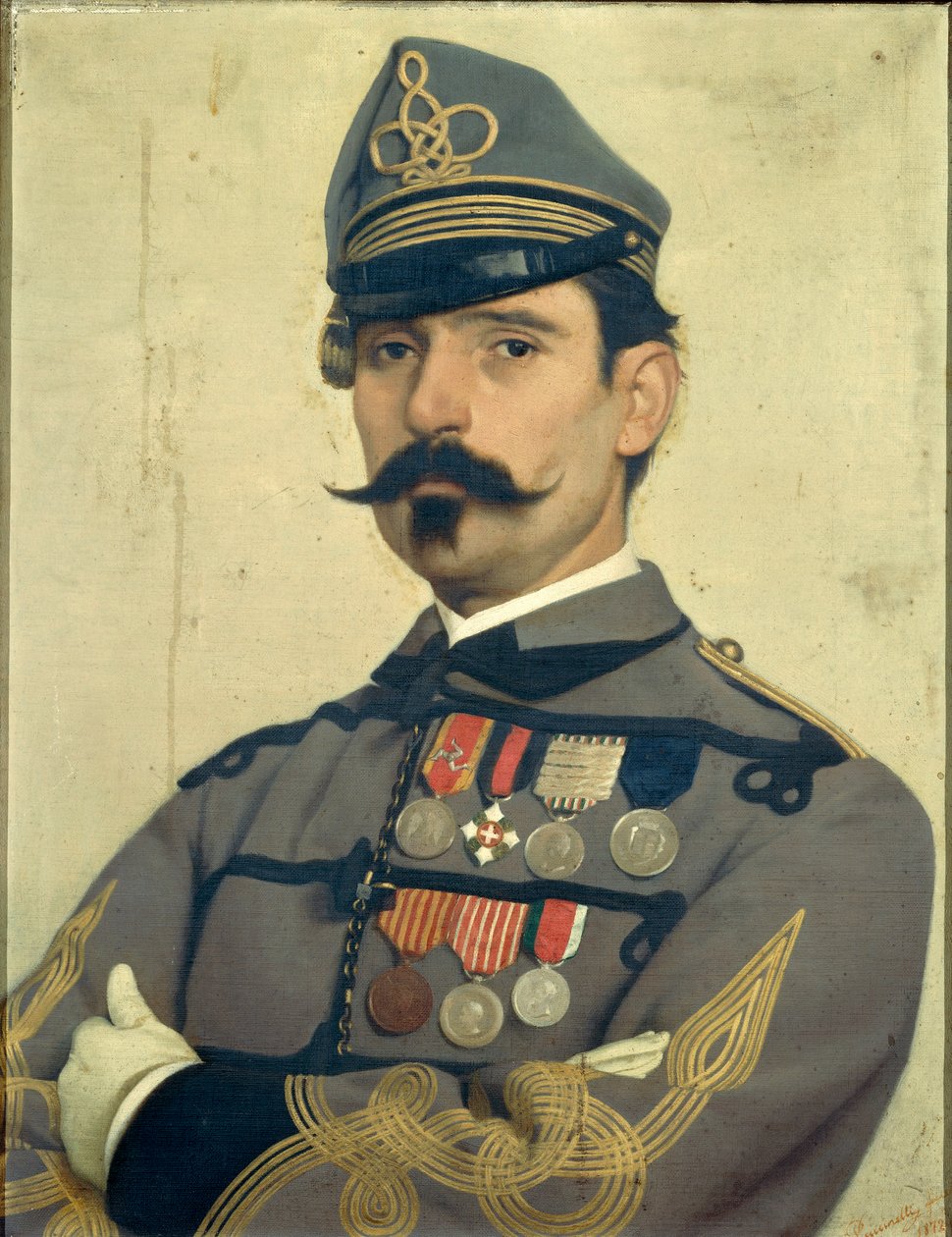 Portrait of Giovanni Maria Damiani Wearing Garibaldi